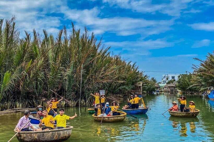 40 Minutes - Basket Boat Ride in the Water Coconut forest - Boarding the Bamboo Basket Boat: What the Ride Feels Like