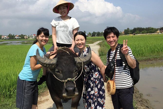 5-Hour Discovery Countryside by Cycling, Buffalo and Basket Boat - Ploughing and planting baby rice: the hands-on moment that lands