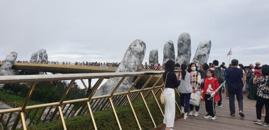 BaNa Hills - Golden Bridge Full Day Group Trip From Hoi An - The hill climbing train (funicular) and how it changes your day