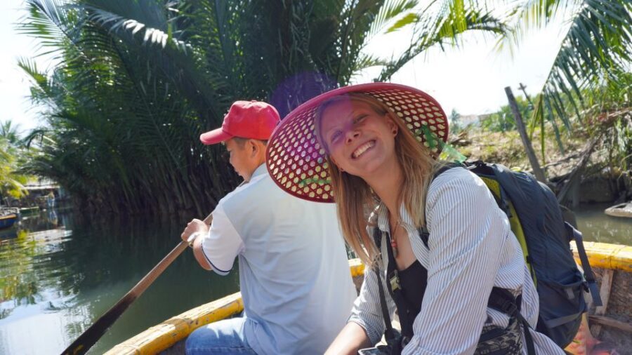 Basket Boat at Coconut Village, Kitchen Show and Big Lunch - Your afternoon in Hoi An: lantern time after you’ve done the hard parts