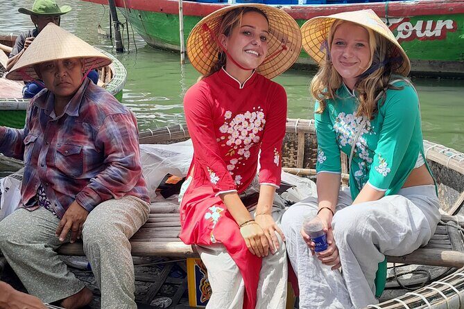 Basket Boat in Hoi An( visit water coconut forest,Crab fishing ) - Riding the basket boat through the water coconut forest