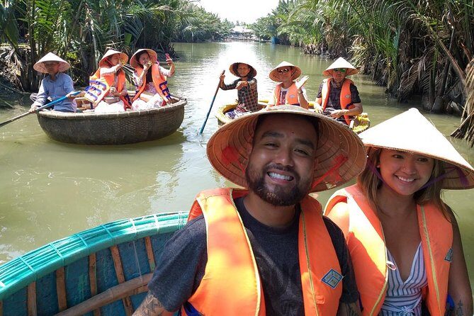 Basket Boat Riding at Bay May coconut village - Bay Mau Coconut Forest: Channels, Boat-Side Seafood, and the Fun Part