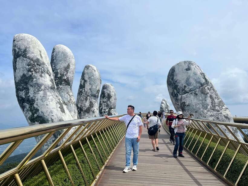 Best Tours/ Transfer to Bana Hills & Golden Bridge - Flower Garden, 27-Meter Buddha, and Nghinh Phong Pagoda