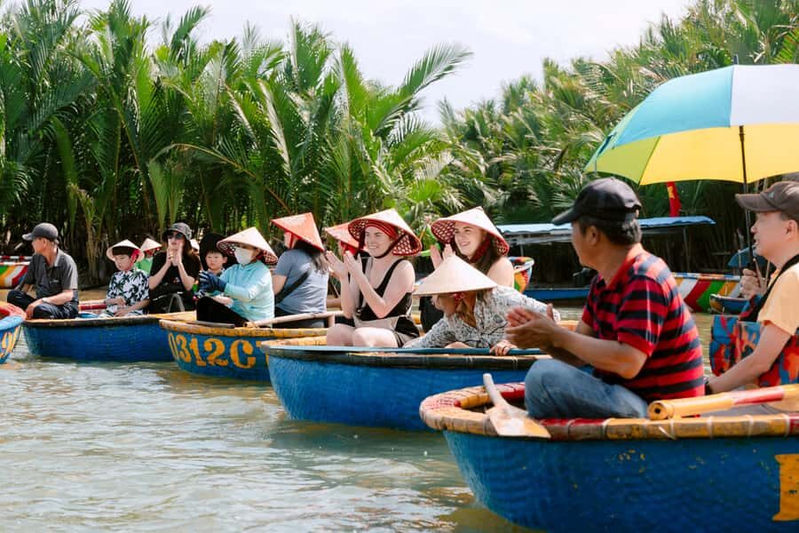 BUFFALO RIDING -BASKET BOAT & BIKE TOUR-HOI AN - Cycling Through Rice Fields and Village Lanes on Simple, Flat Roads
