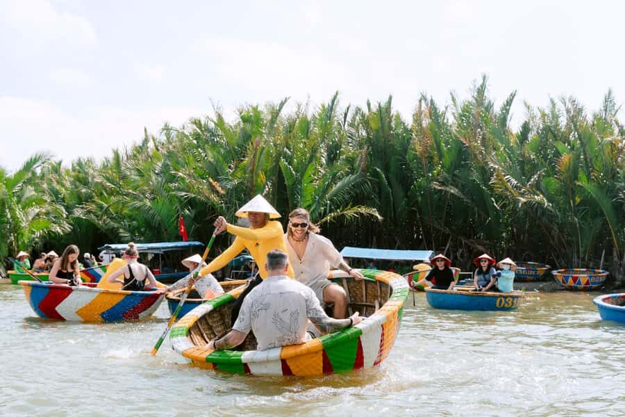 BUFFALO RIDING -BASKET BOAT & BIKE TOUR-HOI AN - Buffalo Riding: Feeding and Sitting Up Close