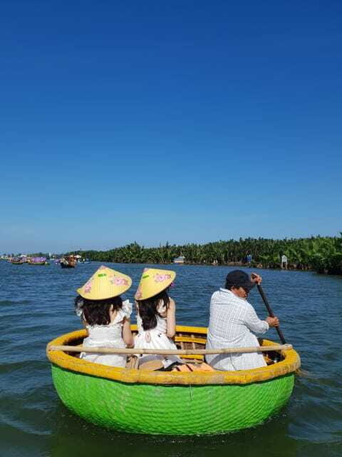 Coconut Basket Boat Ride and Floating Lantern Boat by Night - The Night Half at Hoi An: Lantern Boat on the River, Then Old Town Time