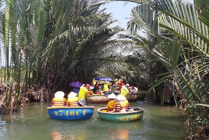 Coconut Basket Boat Trip - A Must - Do Experience in Hoi An! - Crab fishing and nets: learning how the river feeds people