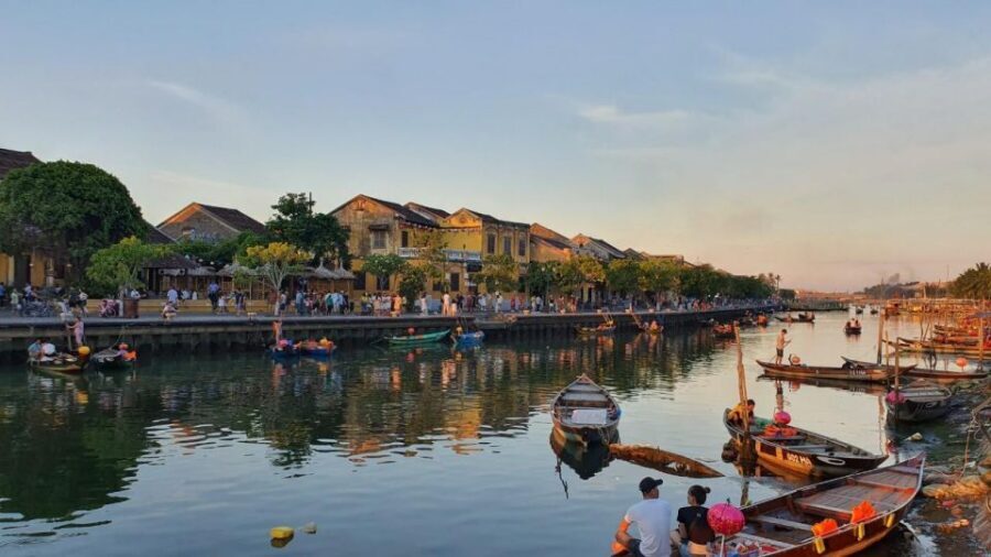 Da Nang: Basket Boat in Coconut Forest, Sunset & Hoi An Town - From Da Nang pickup at 15:00 to Cam Thanh by air-conditioned comfort