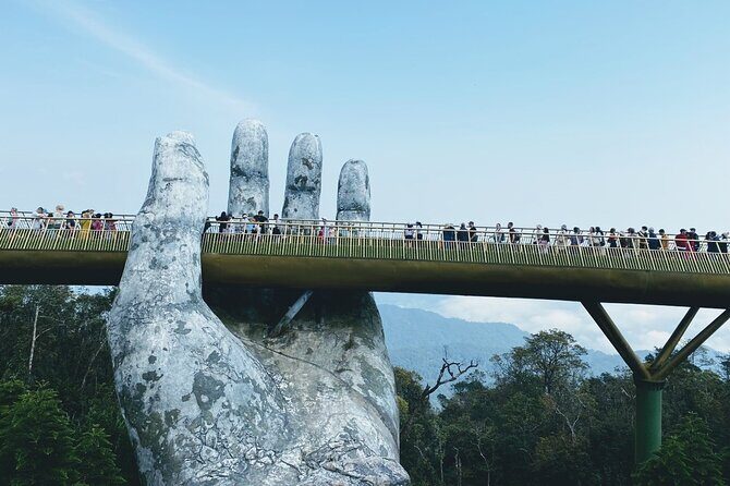 Early morning tour to Bana Hills- Golden Bridge Private tour - Golden Bridge area: bridge views, Wine Tunnel, Flower Garden, and Linh Ung Pagoda