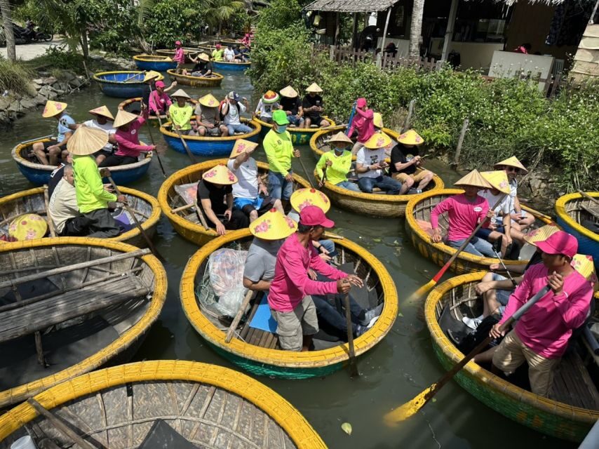 Experience Bamboo Basket Boat on Coconut village w Locals - Paddling the Thu Bon River and Entering Bay Mau Coconut Forest