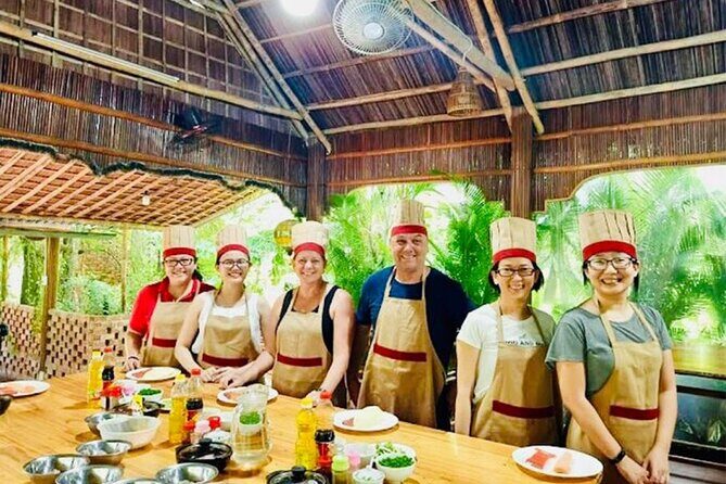 Experience Local Market and Boat Ride with Cooking Class - The hands-on cooking class: welcome drink to your own lunch