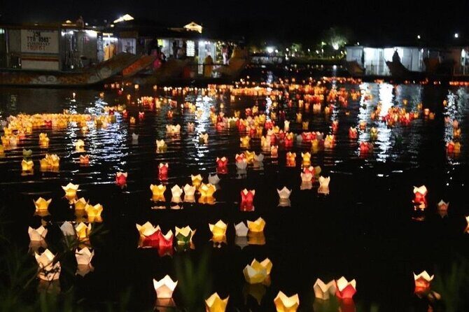 Experience Night Boat Trip and Floating Lantern on Hoai River - On the river: what happens during the 15-minute boat ride