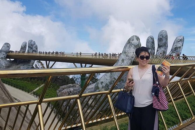 GOLDEN BRIDGE & BA NA HILL in Early moring to Avoid Crowds from DA NANG or HOIAN - Getting to the top: cable car time plus the climbing train