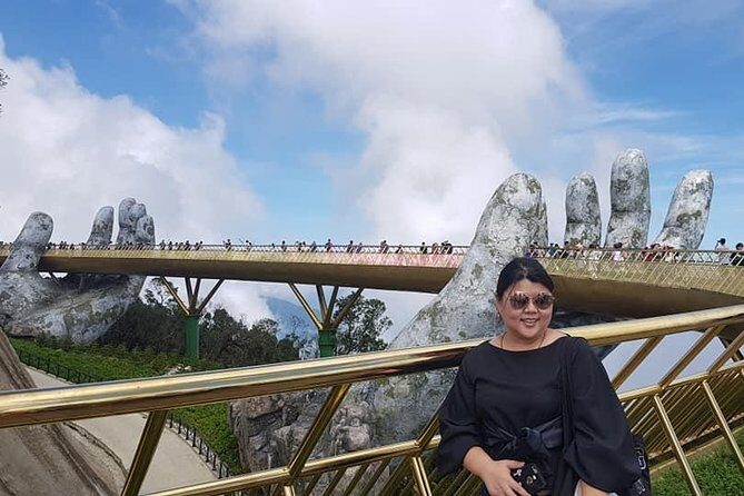 GOLDEN BRIDGE & BA NA HILL in Early moring to Avoid Crowds from DA NANG or HOIAN - Lunch, guide support, and the small things that save time