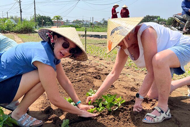 Hand on Vietnamese Cooking class with Ms hanh - Entering Tra Que: from market shopping to the vegetable village