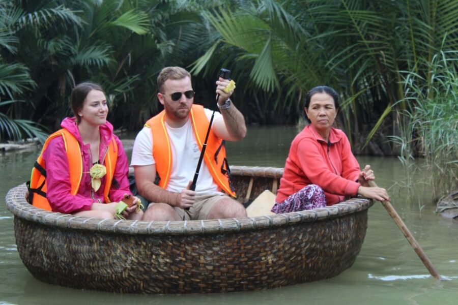 Hoi An: Cam Thanh Basket Boat Ride - The fun factor: crab-fishing style games and boat energy