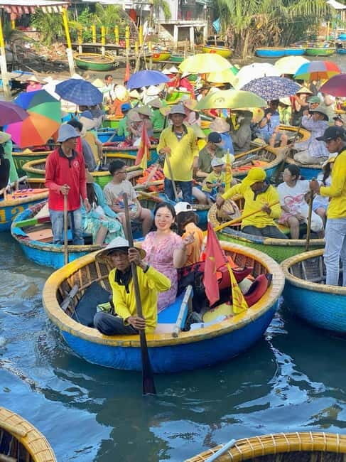 Hoi An: Coconut Basket Boat Ride & Hoi An Memories Live Show - Bay Mau Coconut Forest and Cam Thanh Village on Basket Boats
