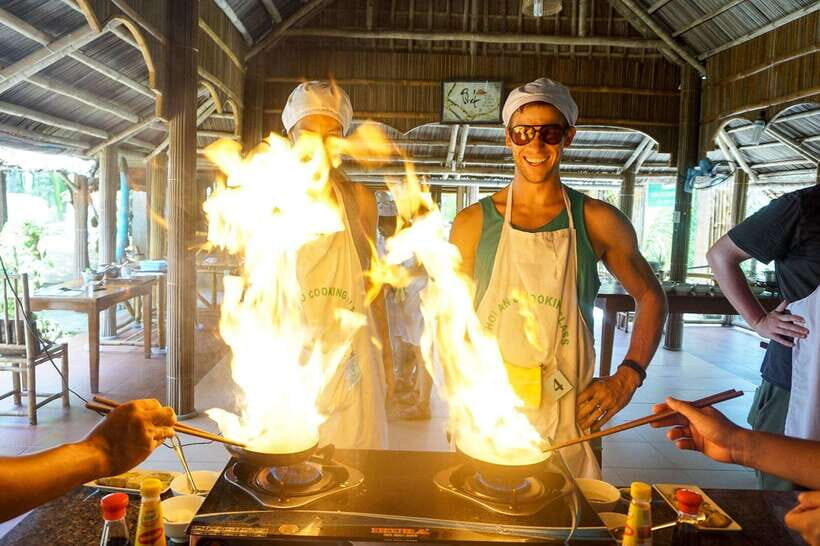 Hoi An: Cooking Class + basket boat (free transfer in Hoian) - Pickup and timing: showing up in central Hoi An without stress