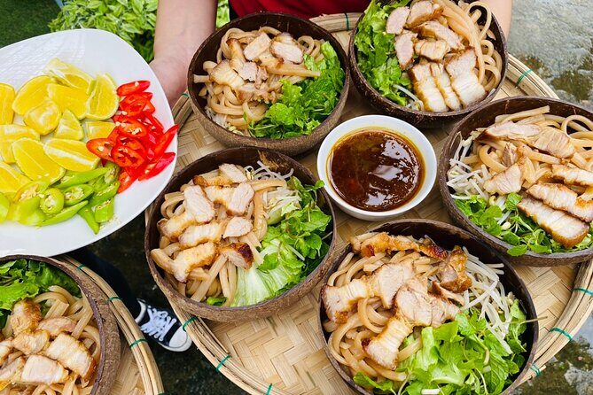 Hoi An: Cooking Class with Market, Lantern Making, Basket Boat - Basket boat (coracle) time in Bay Mau coconut forest