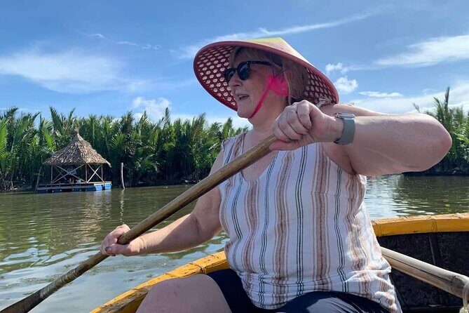 Hoi An Countryside Tour with Bamboo Basket Boat Rowing , Buffalo Ride, Farming - Cam Thanh buffalo ride: practical fun with wartime context