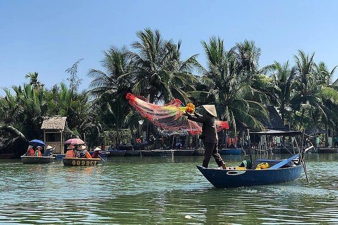 Hoi An/Da Nang: Vegetarian Cooking Class & Basket Boat Ride - The Basket Boat Ride in Cam Thanh Coconut Channels