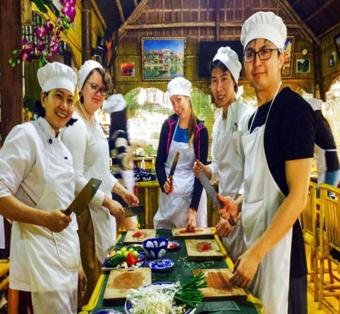Hoi An Eco Village Cooking Class - Bamboo basket boats in the Cam Thanh coconut waterways