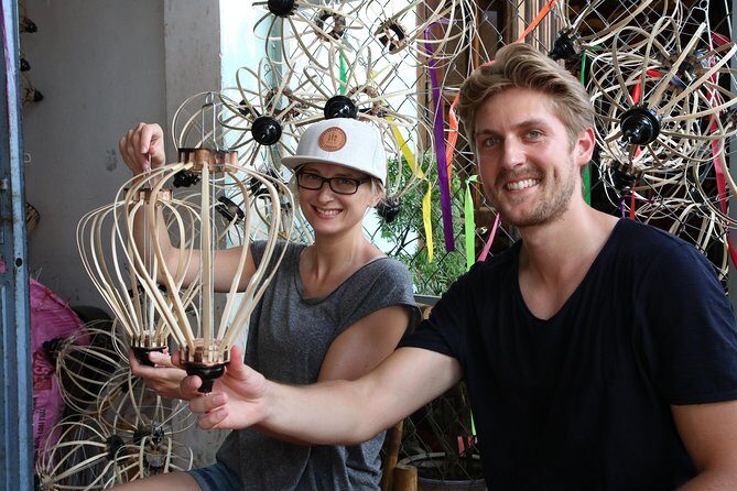 Hoi An Full Lantern Making Class- A special Foldable lantern - Choosing shapes: lotus, diamond, sunrise, or sunset