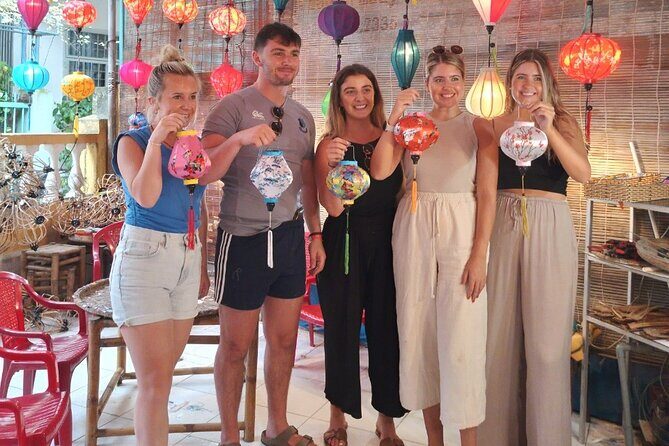 Hoi An Full Lantern Making Class , Basket Boat , Crab Fishing And Food - Cam Thanh Basket Boat Ride in the Nipa Canals: Ao Dai, Water, and Real Scenery