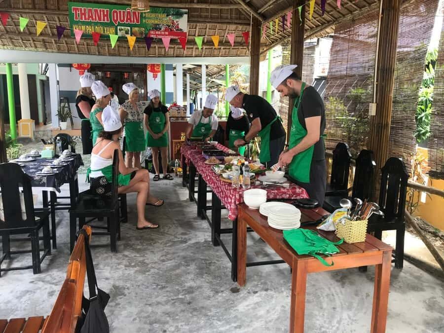 Hoi An : Lantern Making & Cooking Class With Local Family - The Transition From Craft Table to the Kitchen With a Local Chef