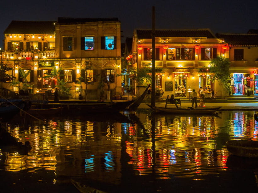 Hoi An: Private Evening Food Tour by Bike - River BBQ with beer: views plus real “evening food” energy