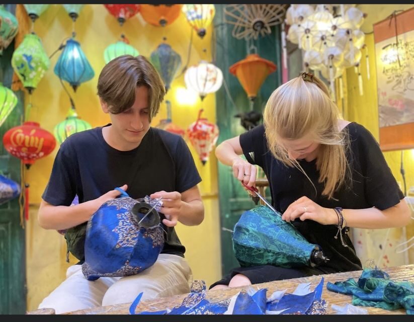 Hoi An: Vietnamese Foldable Lantern Making Class - Materials you’ll actually work with: bamboo and silk fabric