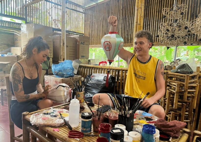 Lantern Making Class with Hotel pick-up -Thanh Truc Lantern - English-speaking guidance: how to make the most of it