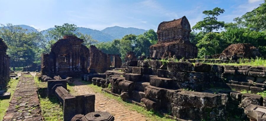 My Son sunset small group tour with boat trip - The My Son Sanctuary guided walk: towers, temples, and meanings