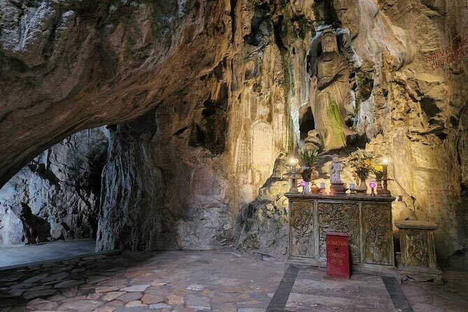 PRIVATE GuidedTOUR to Marble Mountain-Am Phu Cave-Monkey Mountain - My Khe Beach: Quick Sea Views for a Clean Finish